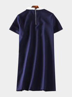 NEW FEELING Womens Navy Blue Shirt Dresses