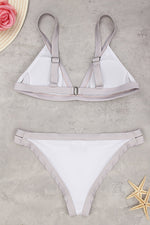 NEW FEELING Womens White Bikinis