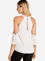 NEW FEELING Womens White T-Shirts