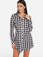 ODM Ladies Long Sleeve Shirt Dress