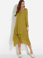 OEM Ladies Green Maxi Dresses