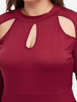ODM Ladies Long Sleeve Plus Size Dress