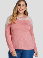OEM Ladies Pink Plus Size Tops