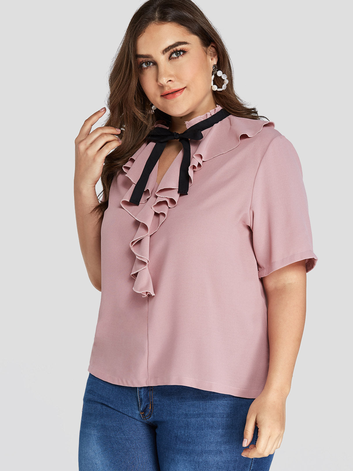OEM Ladies Pastel Plus Size Tops