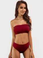 Womens Sleeveless Two Piece Bikini