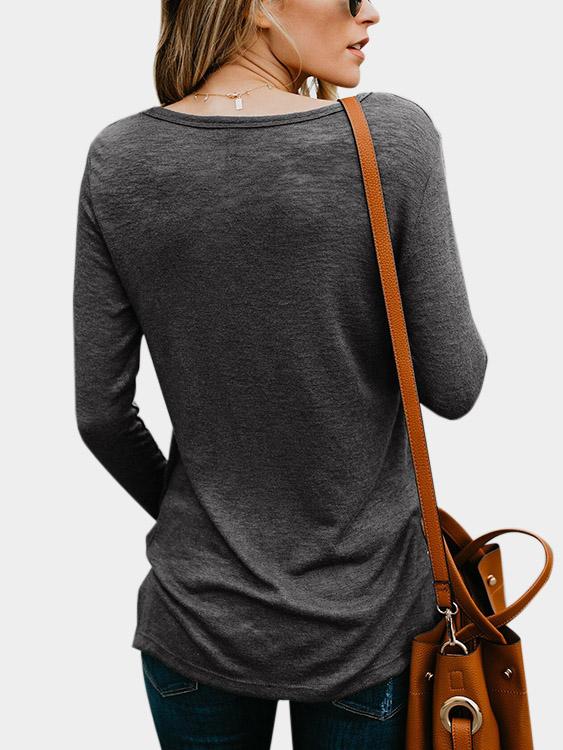 NEW FEELING Womens Grey T-Shirts