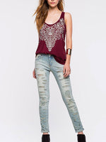 OEM Ladies Burgundy Camis