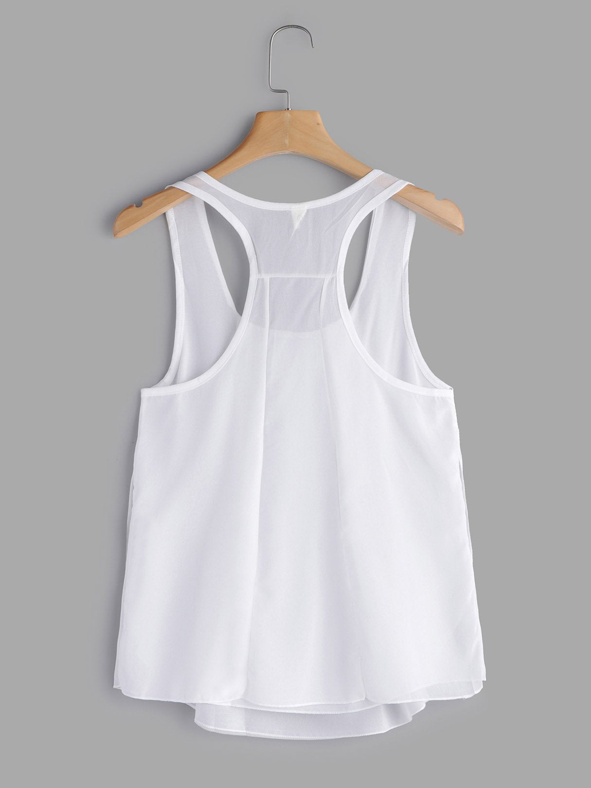 NEW FEELING Womens White Camis