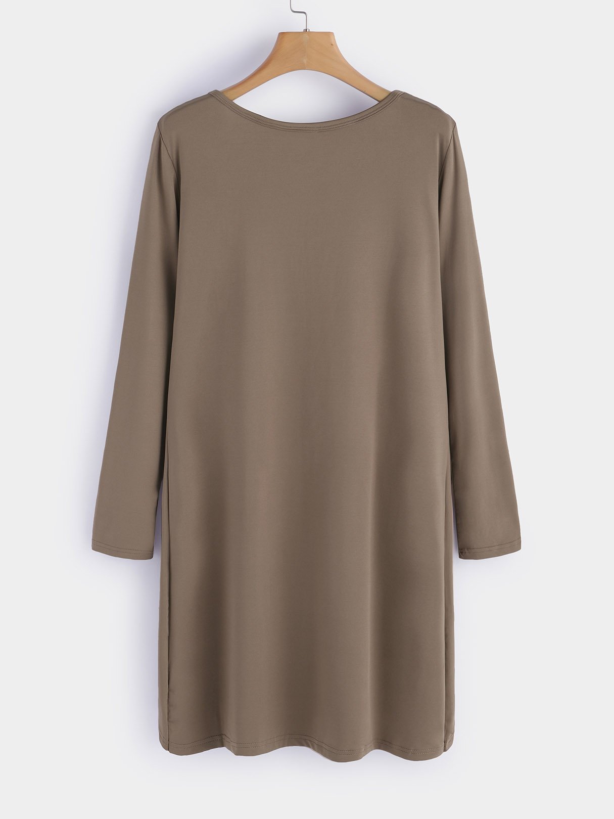 NEW FEELING Womens Khaki Midi Dresses