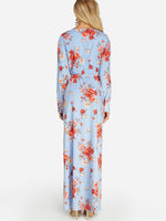 NEW FEELING Womens Blue Floral Dresses