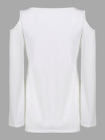NEW FEELING Womens White T-Shirts