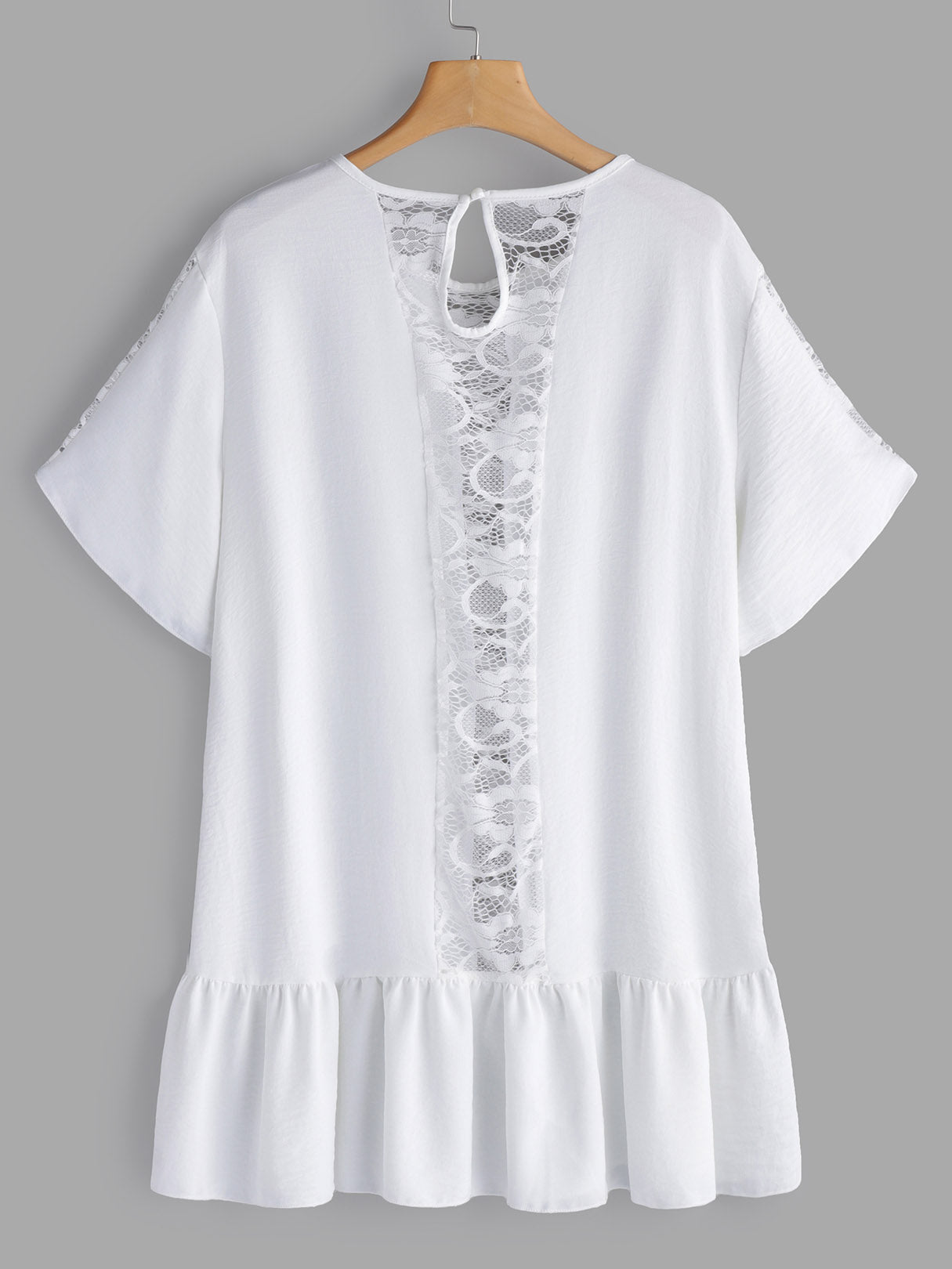 NEW FEELING Womens White Plus Size Tops