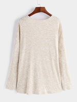 NEW FEELING Womens Beige T-Shirts