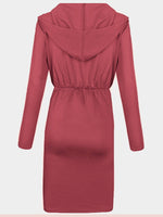 OEM Ladies Red V-Neck Dresses