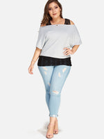 OEM ODM Womens Black Plus Size Tops