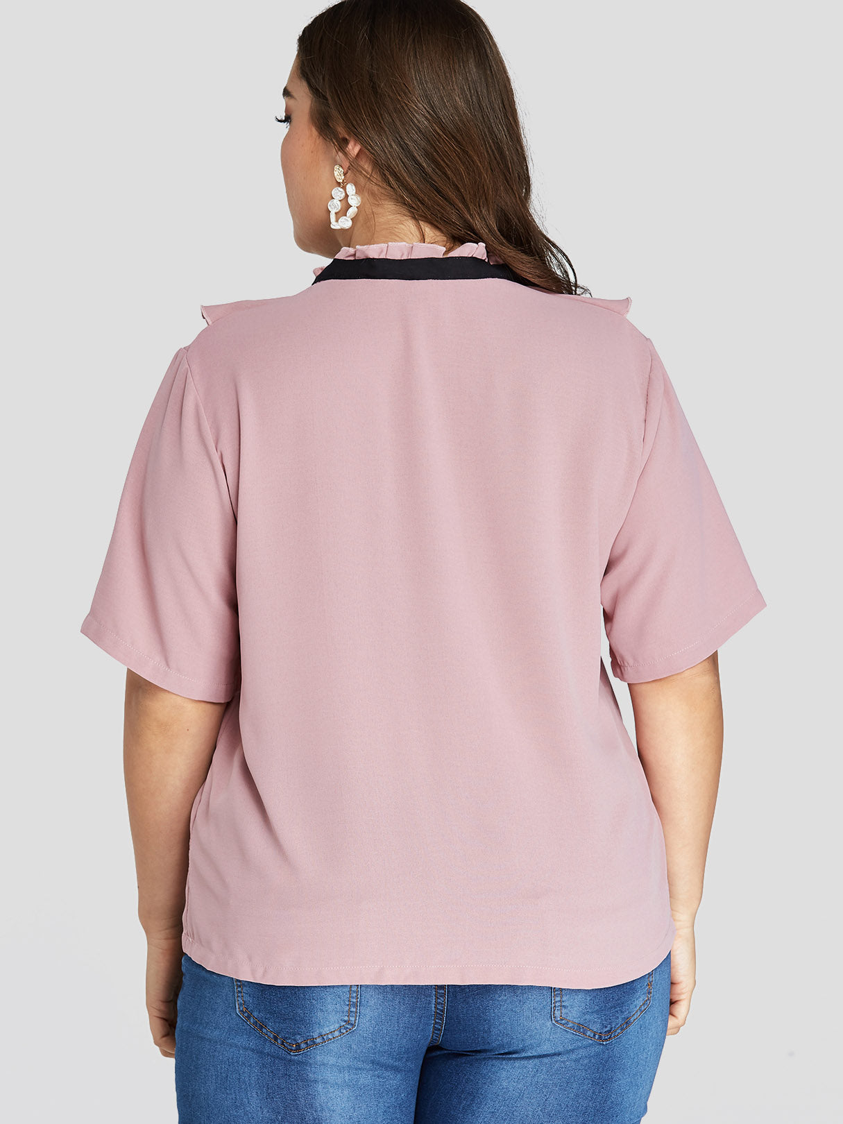 NEW FEELING Womens Pastel Plus Size Tops