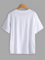 NEW FEELING Womens White Plus Size Tops