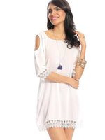 Wholesale White Lace Casual Dress
