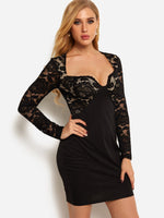 ODM Ladies Long Sleeve Sexy Dress