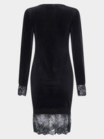 OEM Ladies Black Midi Dresses