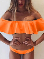 OEM ODM Womens Orange Bikinis