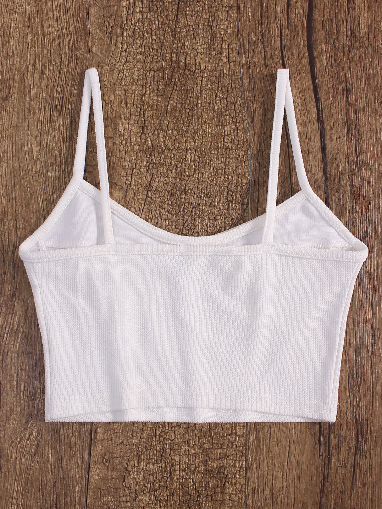 NEW FEELING Womens White Camis