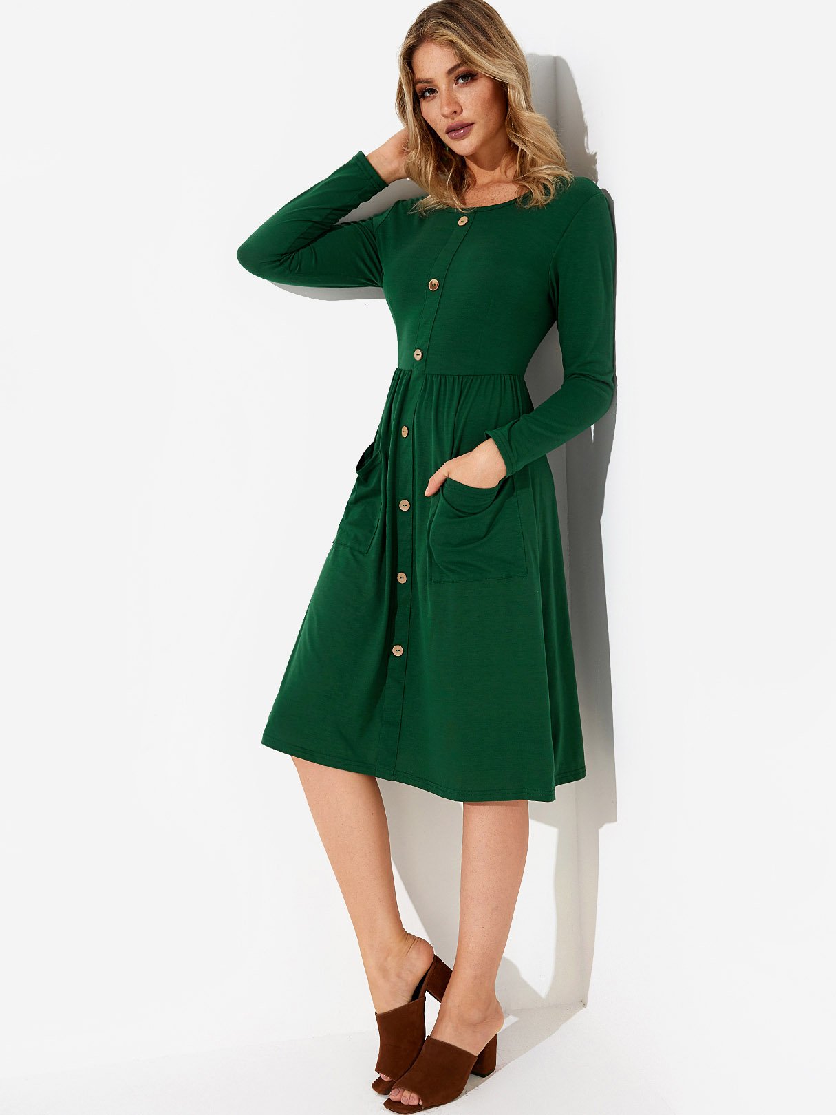 OEM ODM Womens Black Midi Dresses