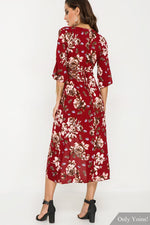 OEM Ladies Burgundy Maxi Dresses