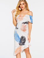 OEM Ladies White Off The Shoulder Dresses