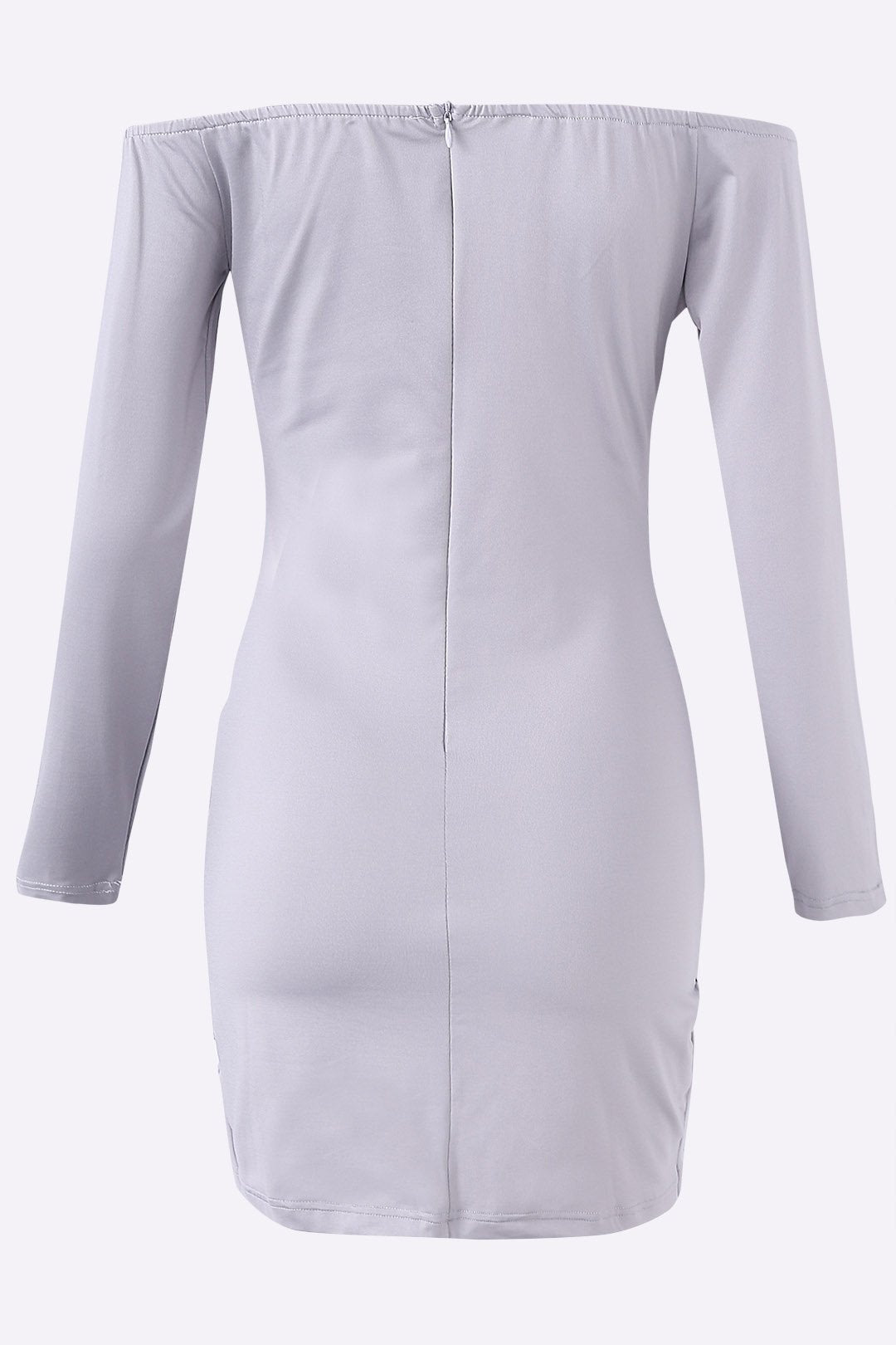 OEM Ladies Grey Off The Shoulder Dresses