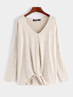 Wholesale Long Sleeve Beige T-Shirts