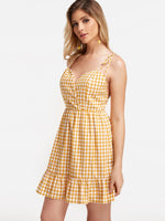 OEM Ladies Yellow Sexy Dresses