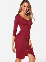 ODM Ladies 3/4 Sleeve Midi Dress