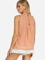 NEW FEELING Womens Orange Camis