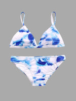 NEW FEELING Womens Blue Bikinis