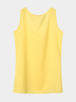 NEW FEELING Womens Yellow Camis