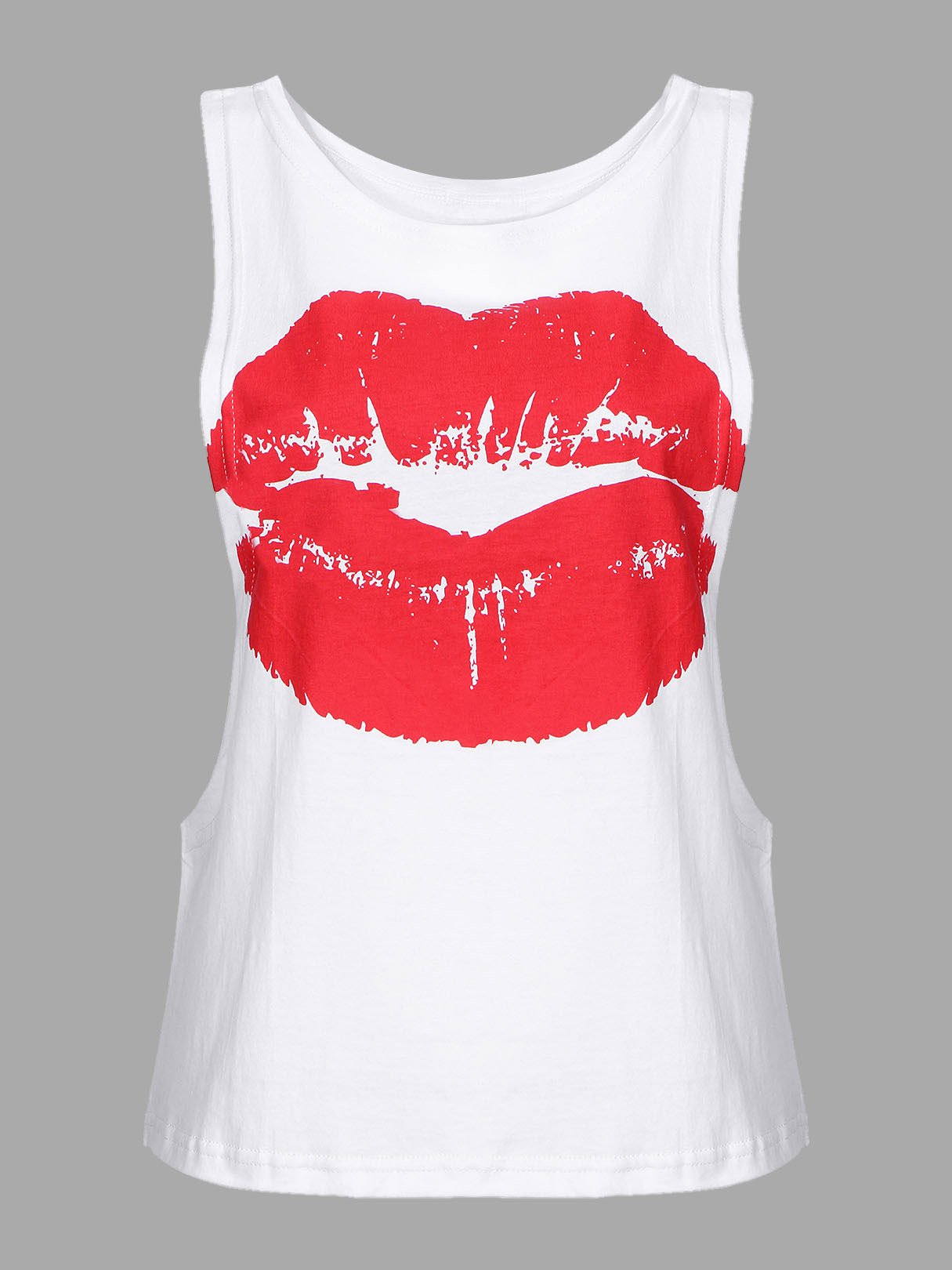 Wholesale Tank Top With Lip Print Front