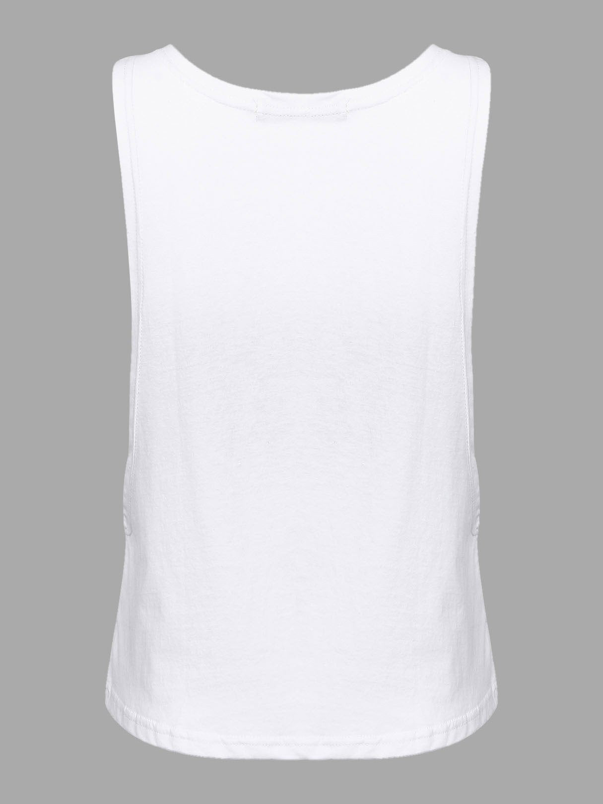 NEW FEELING Womens White Camis