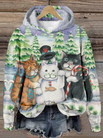 Casual Long Sleeve Hoodie Ethnic Loose Regular Sweatshirt