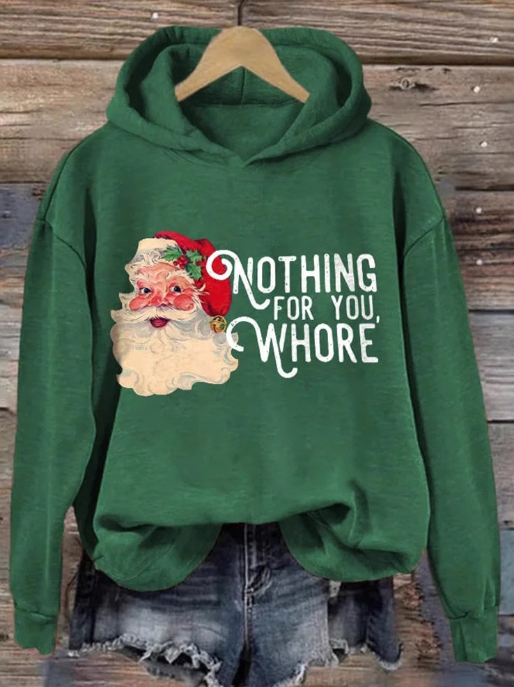 Loose Long Sleeve Hoodie Christmas Casual Regular Sweatshirt
