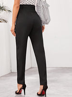 Slant Pocket Belted Pants