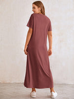 Letter Graphic Drop Shoulder Tee Dress