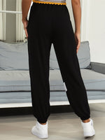Striped Drawstring Waist Sweatpants