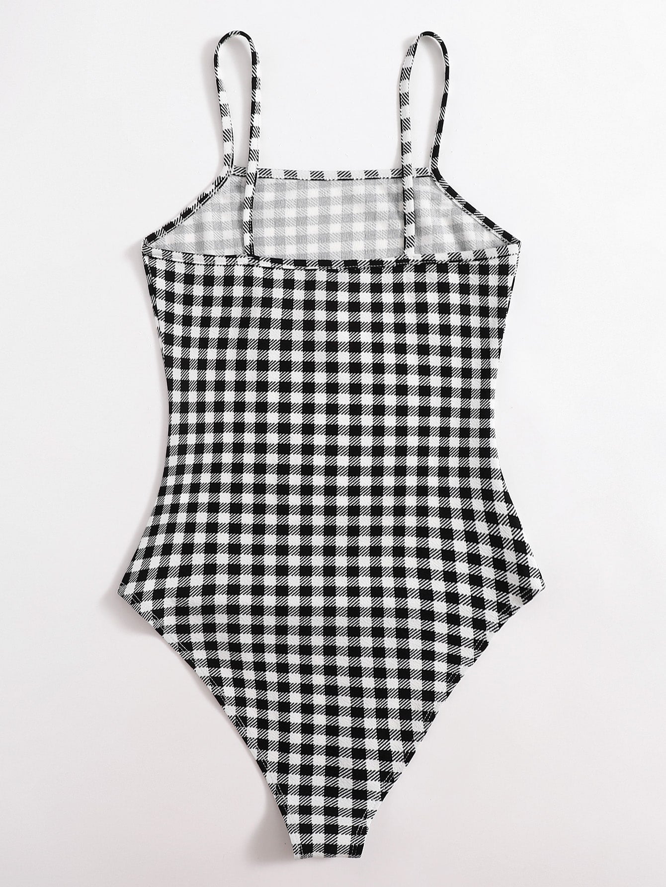 Gingham Slip Bodysuit