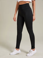 Solid Ruched Back Leggings
