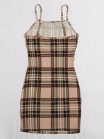 Tartan Cami Bodycon Dress
