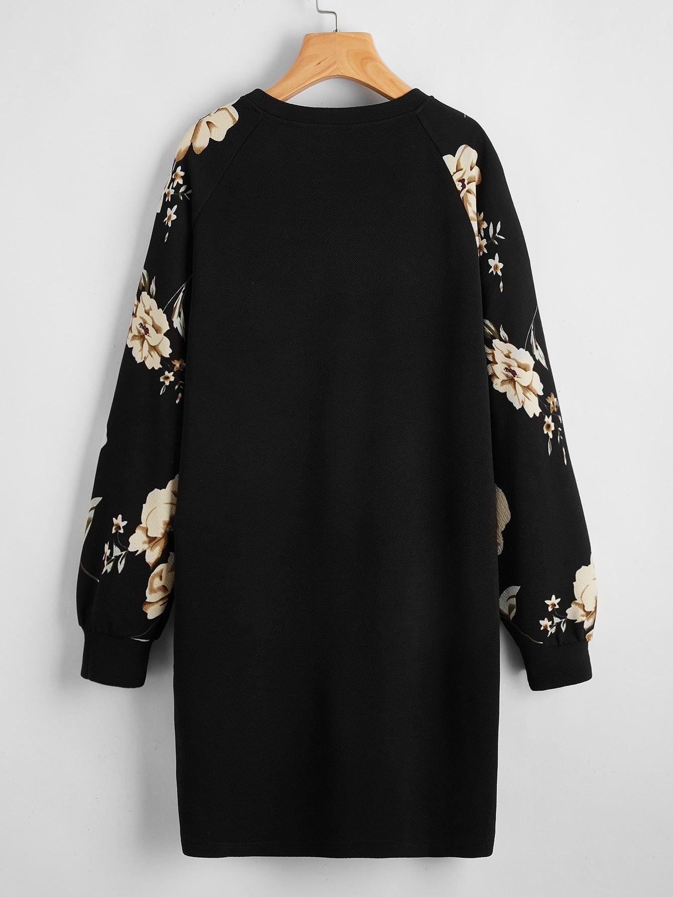 Floral Raglan Sleeve Dress