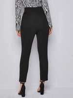 Slant Pocket Crop Tailored Pants