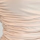 Plain Ruched Sleeveless Spaghetti Strap Pencil Natural Women Mini Womens Dress