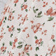 All Over Print Button Front Long Sleeve V Neck Flared High Waist Midi Dress
